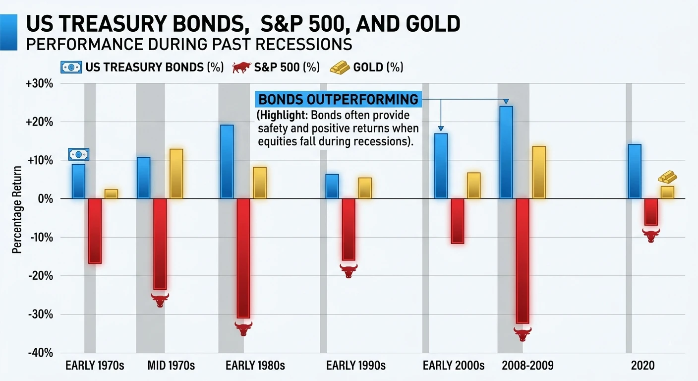 safe assets performance recession